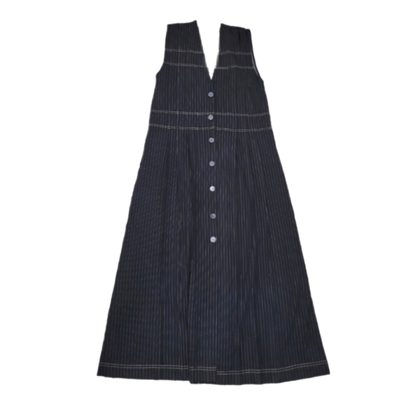 ZARA Striped Button Closure Midi Dress - Picture 6 of 15